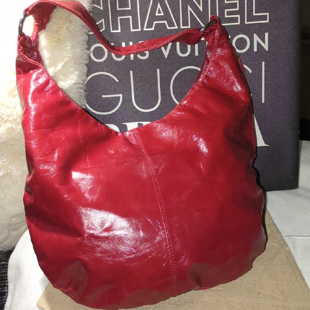 Red Leather Hobo International Bag NOW ONLY $65